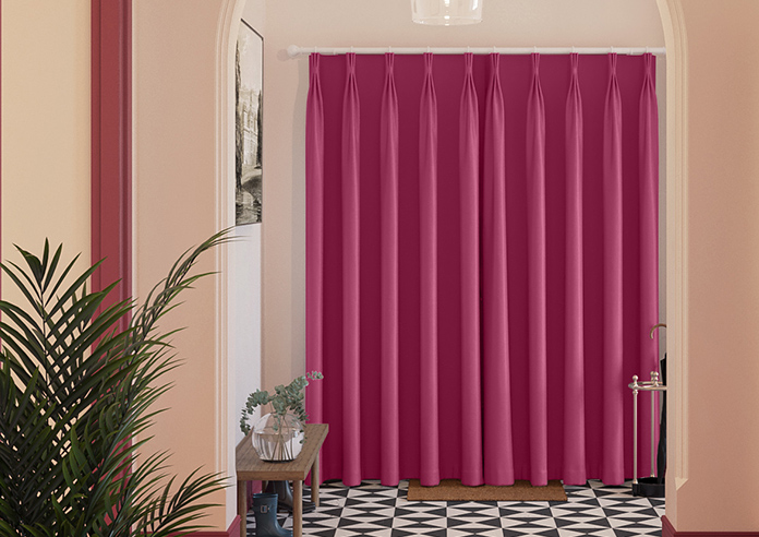Kyoto Faux Silk, Pink Rouge - Made to Measure Curtains - Image 7